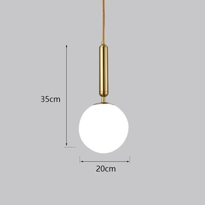 Lámpara colgante LED DecorBites™ con forma de bola de cristal para dormitorio y bar, moderna lámpara de techo colgante tipo globo.