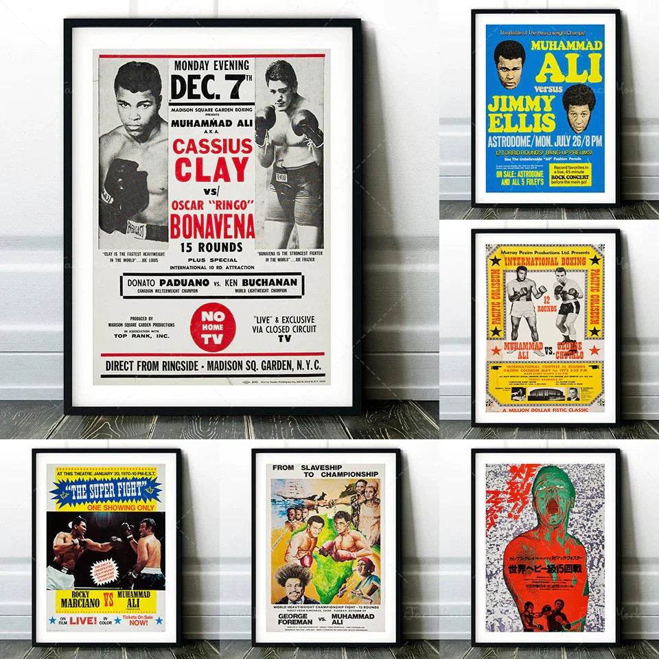 DecorBites™ Boxing Photo Print - Croke Park Fight Poster Wall Art - Dublin, 1972