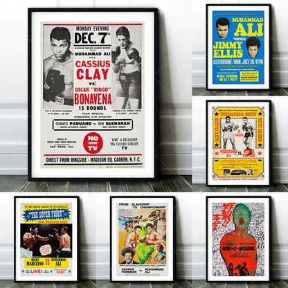 DecorBites™ Boxing Photo Print - Croke Park Fight Poster Wall Art - Dublin, 1972