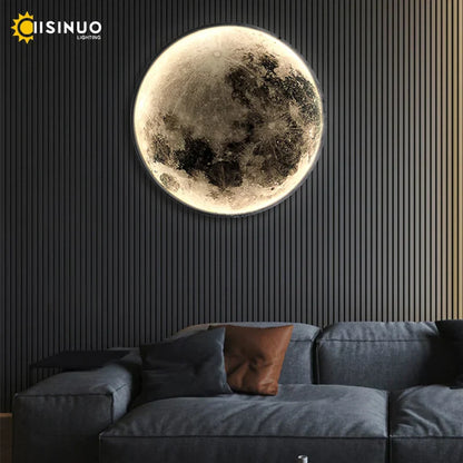 DecorBites™ LED Moon Wall Lamp: Modern Indoor Lighting for Bedroom and Living Room Decor