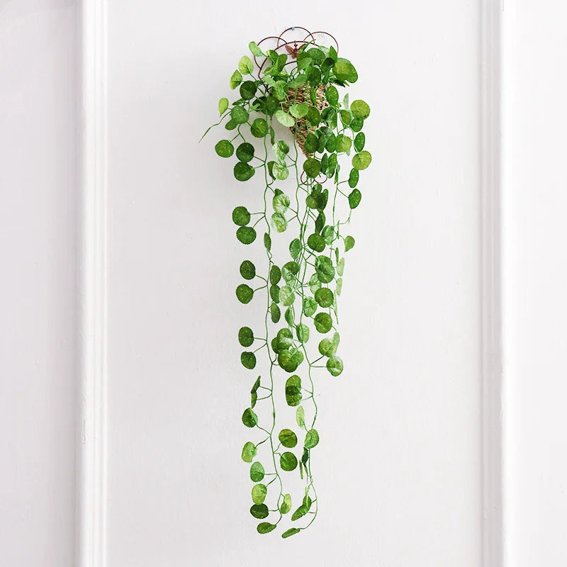 DecorBites™ Ivy Bar: Wholesale Green Flower Hanging Basket for Home Decor