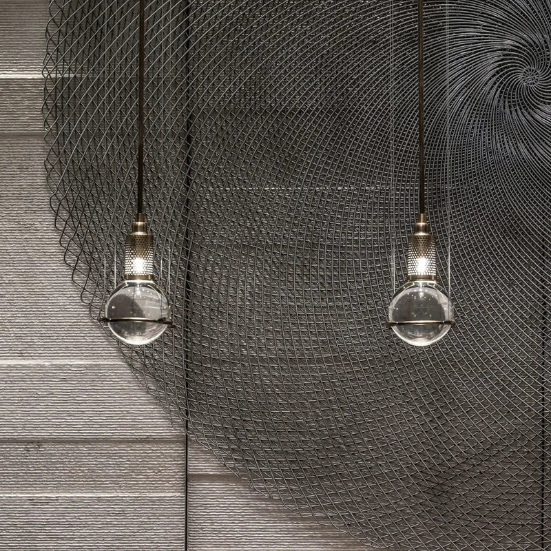 Lámpara colgante LED DecorBites™ con forma de bola de cristal para comedor, sala de estar, dormitorio o mesilla de noche.