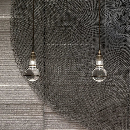 Lámpara colgante LED DecorBites™ con forma de bola de cristal para comedor, sala de estar, dormitorio o mesilla de noche.