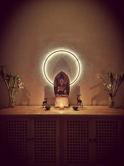 DecorBites™ LED Ring Wall Lamp: Minimalist Living Room Decor & Atmosphere Light