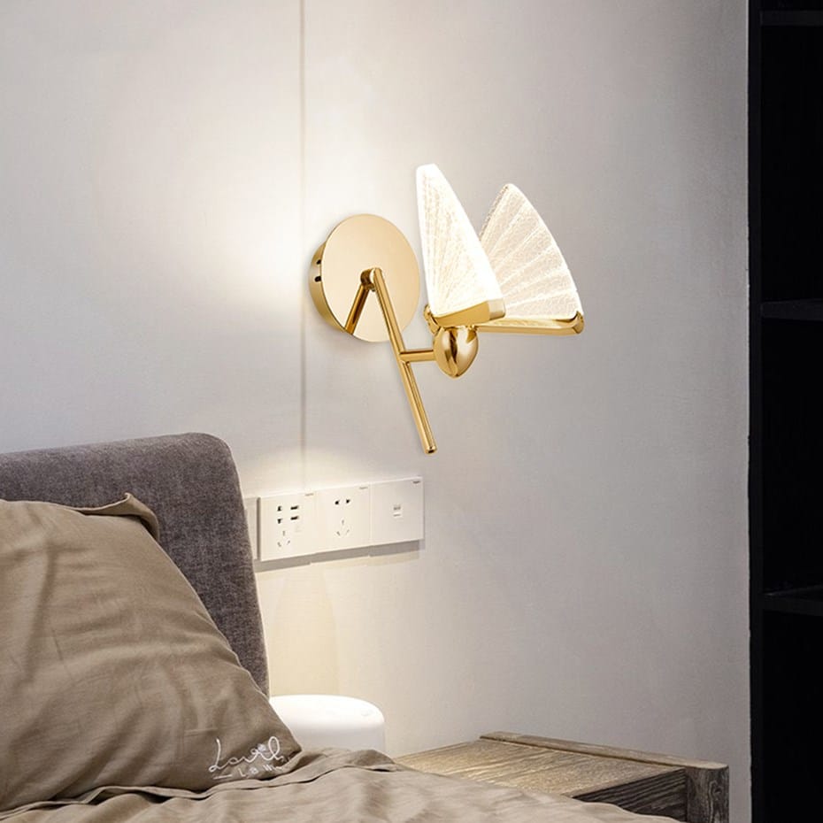 Merve - Nordisches kreatives buntes Schmetterlings-LED-Wandleuchte