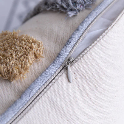 DecorBites™ Handmade Moroccan Geometric Dots Stripe Pillow Cover for Sofa Bed