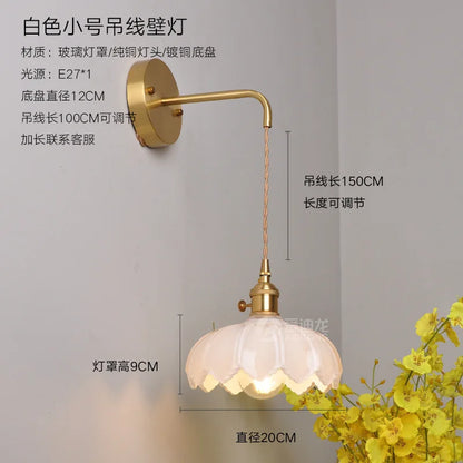 DecorBites™ Green Glass Hanging Lamp - Copper Nordic Modern Pendant Lights for Bedroom, Bar, Restaurant