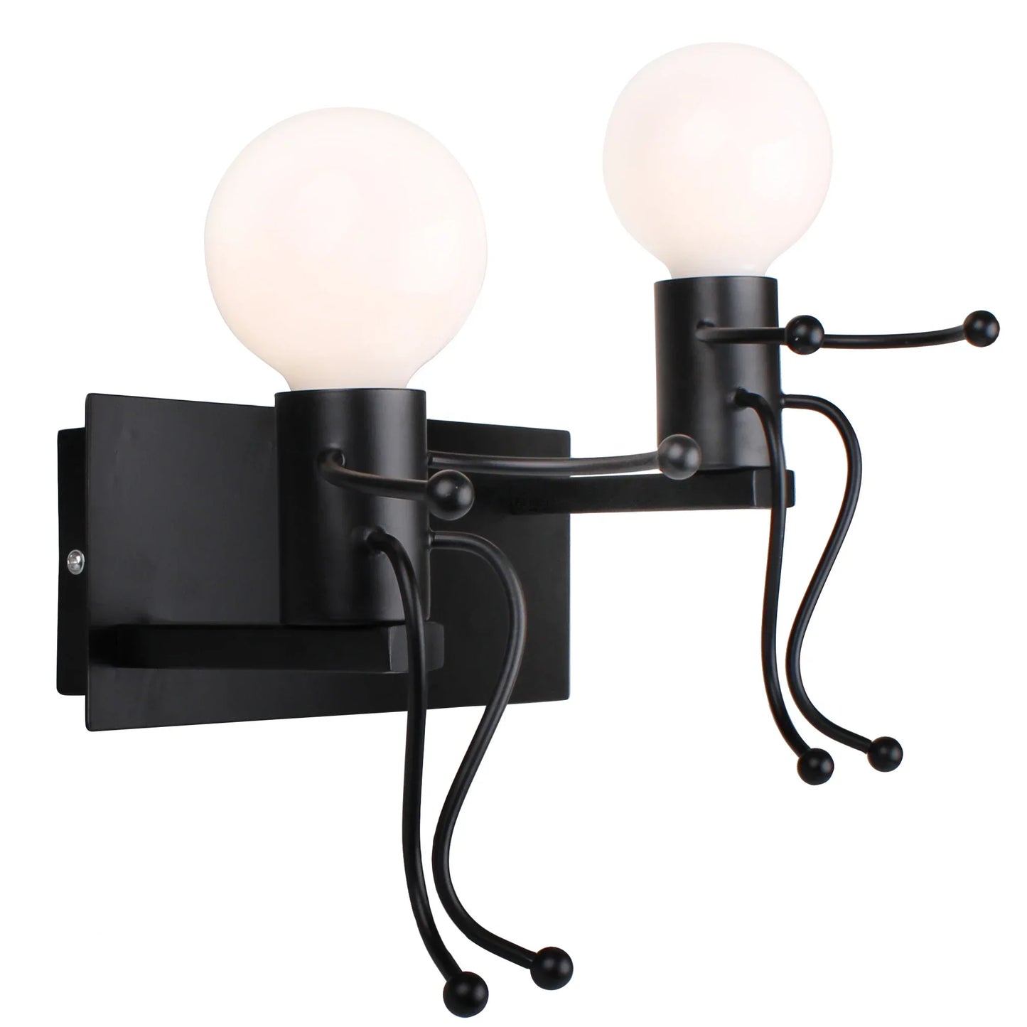 Aplique de pared LED creativo DecorBites™ para interiores, estilo moderno, de hierro, casquillo E27