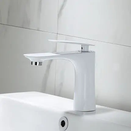 DecorBites™ Black & Gold Basin Faucet | Bathroom Sink Tap Hot Cold Mixer Tap