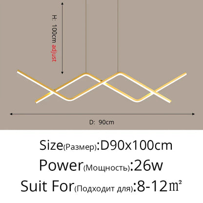 DecorBites™ LED Pendant Lights: Modern, Remote-Control, Cord Hanging, for Study, Kitchen, Living Room