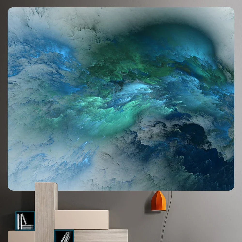 DecorBites™ Cloud Home Tapestry: Boho Yoga Mat & Hippie Wall Decor, Large Size