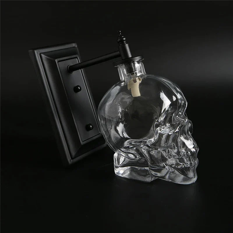 Decorbites™ Glas-Schädel-Wandleuchte: Nordisch-industrielle Vintage-LED-Wandleuchte für Wohnzimmer & Schlafzimmer.