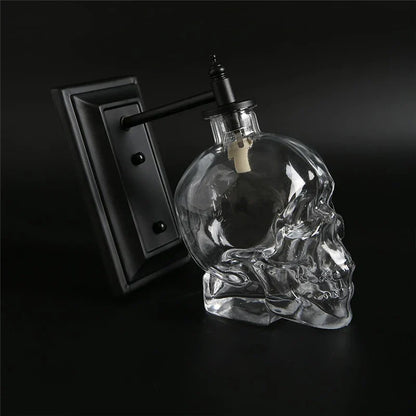 Decorbites™ Glas-Schädel-Wandleuchte: Nordisch-industrielle Vintage-LED-Wandleuchte für Wohnzimmer & Schlafzimmer.
