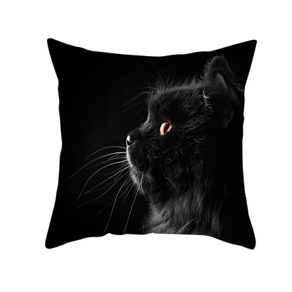 DecorBites™ Black Cat Pillowcases - Cute Kitty Animal Lover Cushion Cover