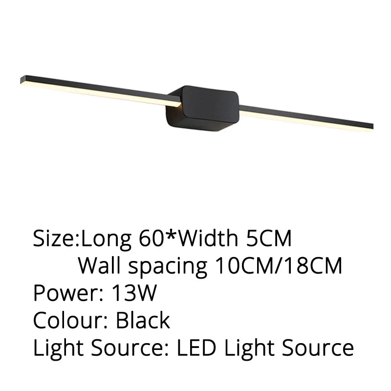 DecorBites™ LED Mirror Wall Sconces for Bathroom Dressing Table, Kitchen - 80cm, 60cm, 40cm