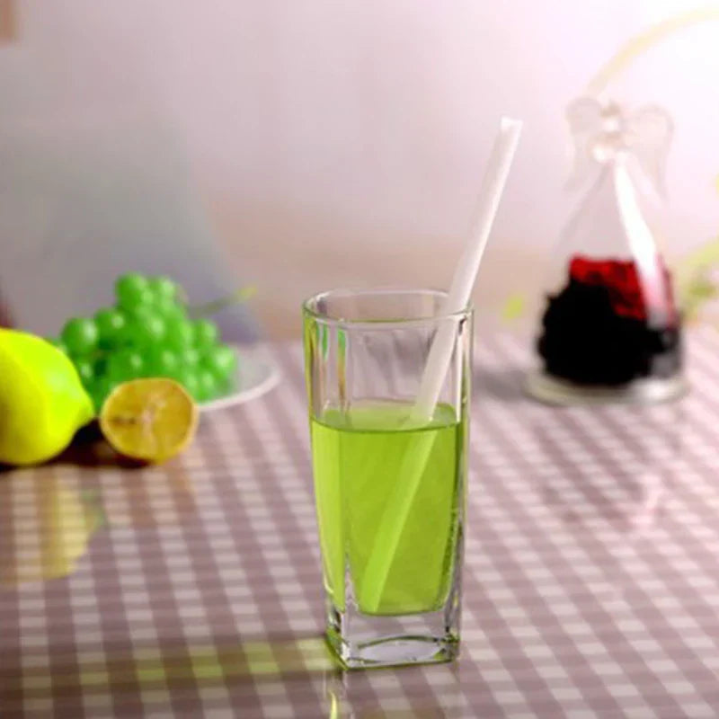 DecorBites™ Glass Drinking Straw: Eco-Friendly & Colourful Bar Accessory