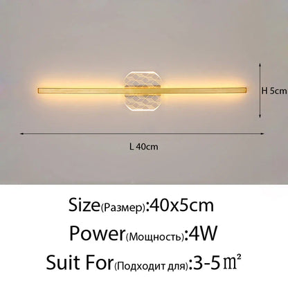 DecorBites™ LED Mirror Wall Lamp for Modern Minimalist Decor