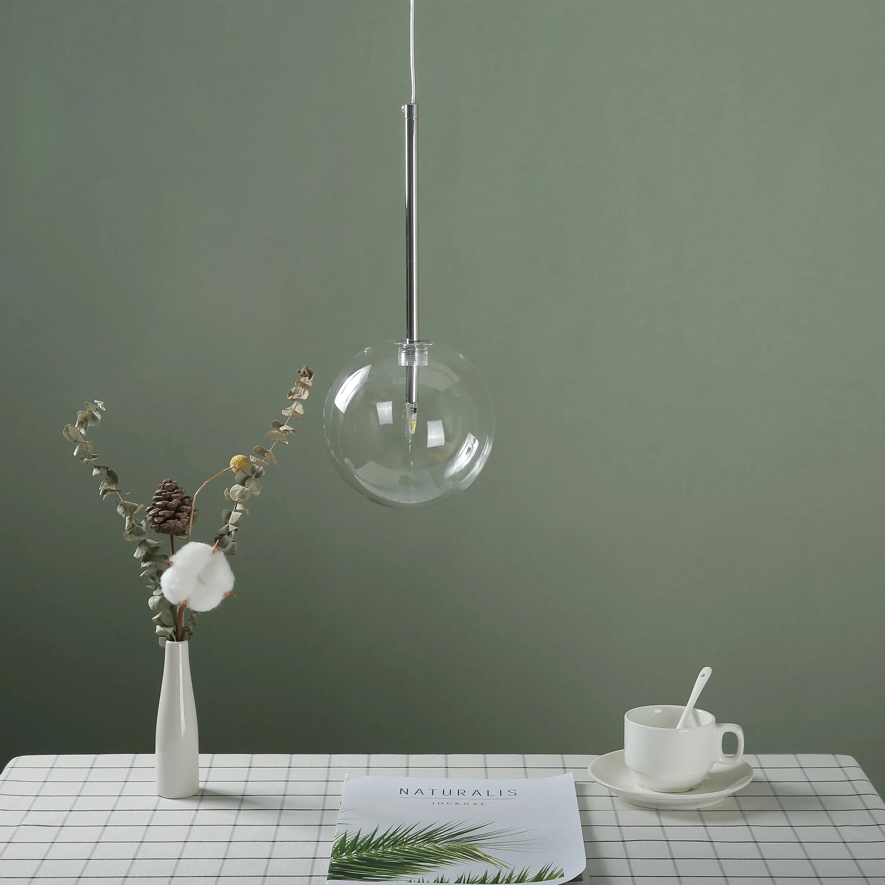 Lámparas colgantes de bola de vidrio dorado Decorbites™ para comedor y cocina