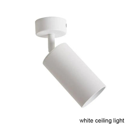 DecorBites™ Black White LED GU10 Track Lamps for Shop Rail, Aluminum Spotlights for Clothing Store