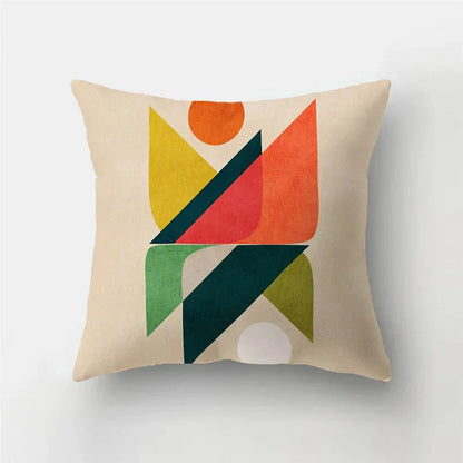 Funda de almohada DecorBites™ con diseño de rayas geométricas | Funda de cojín para sofá