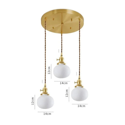 DecorBites™ Ceramic LED Pendant Light: Japanese Style, Nordic Design, Modern Living Room Hanging Lamp