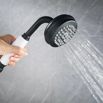 DecorBites™ Industrial Black Floor Standing Dual Handle Bathroom Shower Faucet