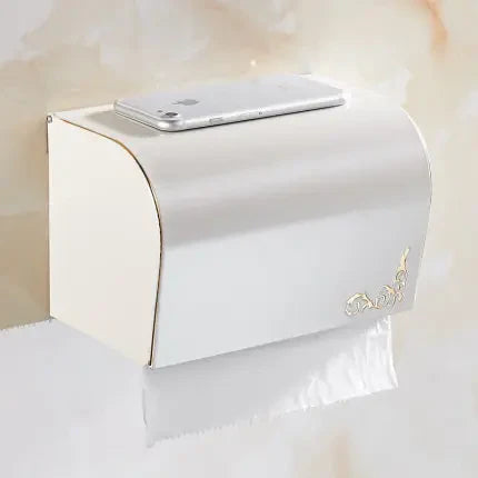 DecorBites™ Bathroom Accessories Set: Shelf, Towel Rack, Paper Holder, Toilet Brush Holder, Towel Hanger, Hooks