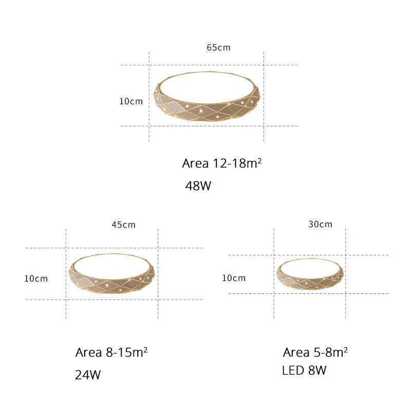 DecorBites™ Dimmable Iron Chandelier Lights for Bedroom & Living Room with Remote Control