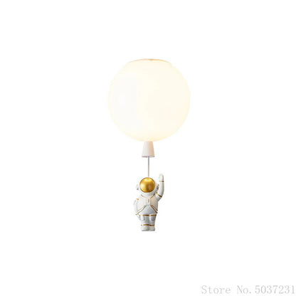 DecorBites™ Kids Space Balloon LED Ceiling Lamp - Creative Nordic Cartoon Decor