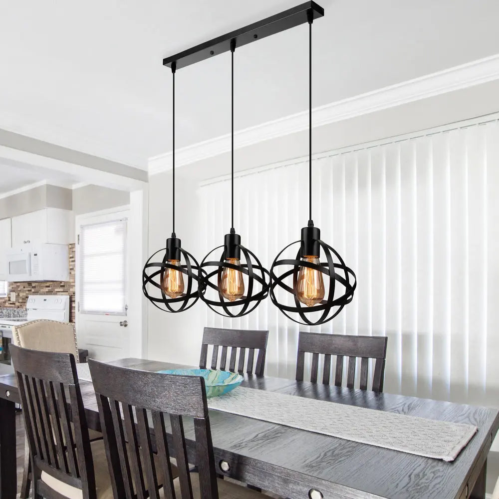 DecorBites™ Industrial Pendant Lights - Modern Kitchen Island Lamp, Cafe Hanging Light
