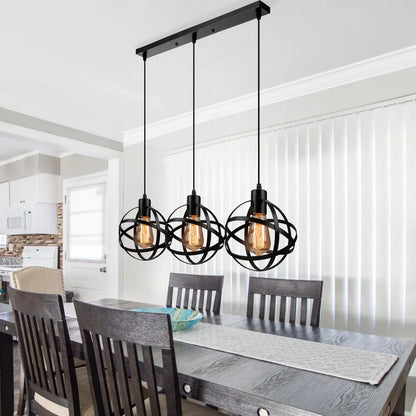 DecorBites™ Industrial Pendant Lights - Modern Kitchen Island Lamp, Cafe Hanging Light
