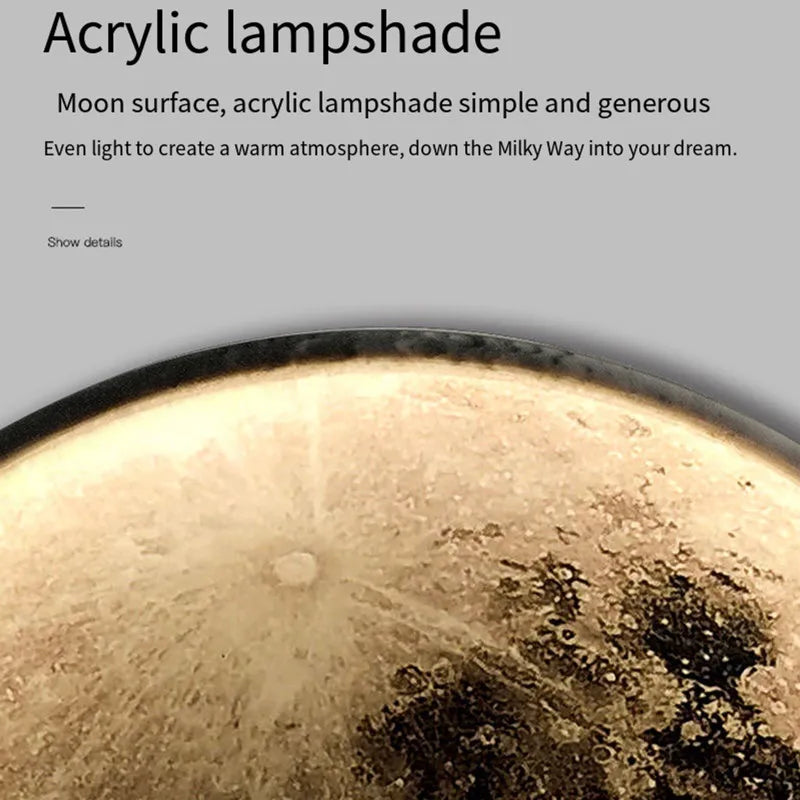 DecorBites™ LED Moon Wall Lamp: Modern, Nordic, Minimalist, Bedroom, Living Room Decor