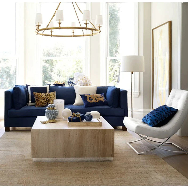 DecorBites™ Chinese Dragon Embroidery Lumbar Pillow Cover Gold