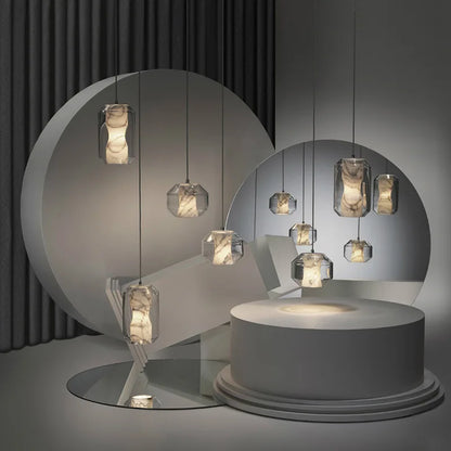 DecorBites™ Modern LED Glass Pendant Lights for Dining Hall, Restaurant, and Hotel Lighting