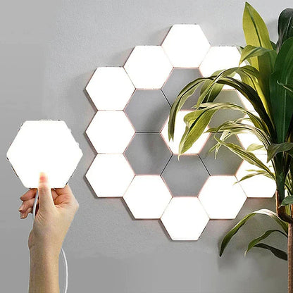 DecorBites™ Honeycomb Modular Quantum Sconces LED Panel Lights