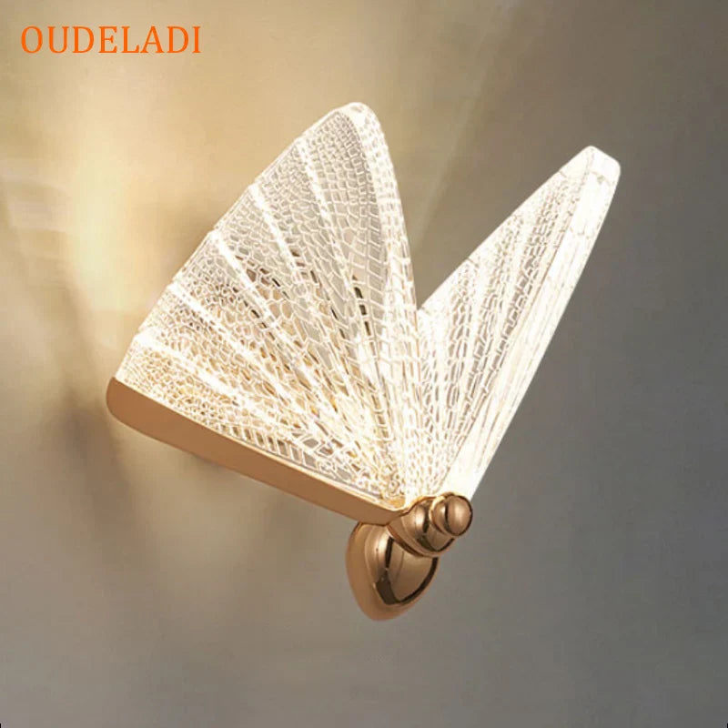 DecorBites™ Butterfly Wall Lamp: Modern Minimalist Bedroom Lighting Décor