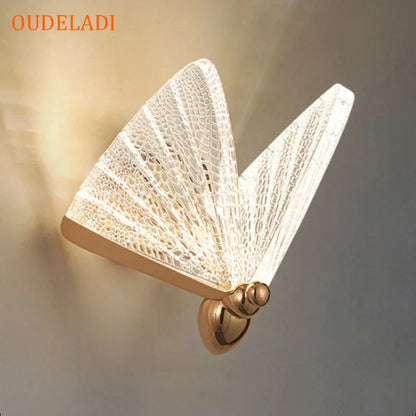 DecorBites™ Butterfly Wall Lamp: Modern Minimalist Bedroom Lighting Décor