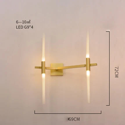 DecorBites™ Branch Suspension Pendant Light - Gold Black G9 LED Iron Glass Fixture