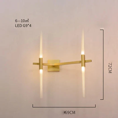 DecorBites™ Branch Suspension Pendant Light - Gold Black G9 LED Iron Glass Fixture