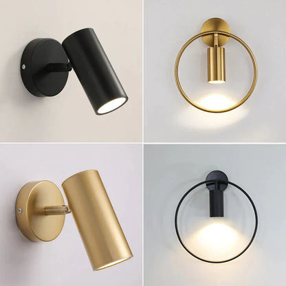 DecorBites™ LED Wall Lamp: 180º Rotation Bedside Sconce, Indoor Lighting Fixture, E27 Bulb Home Decor