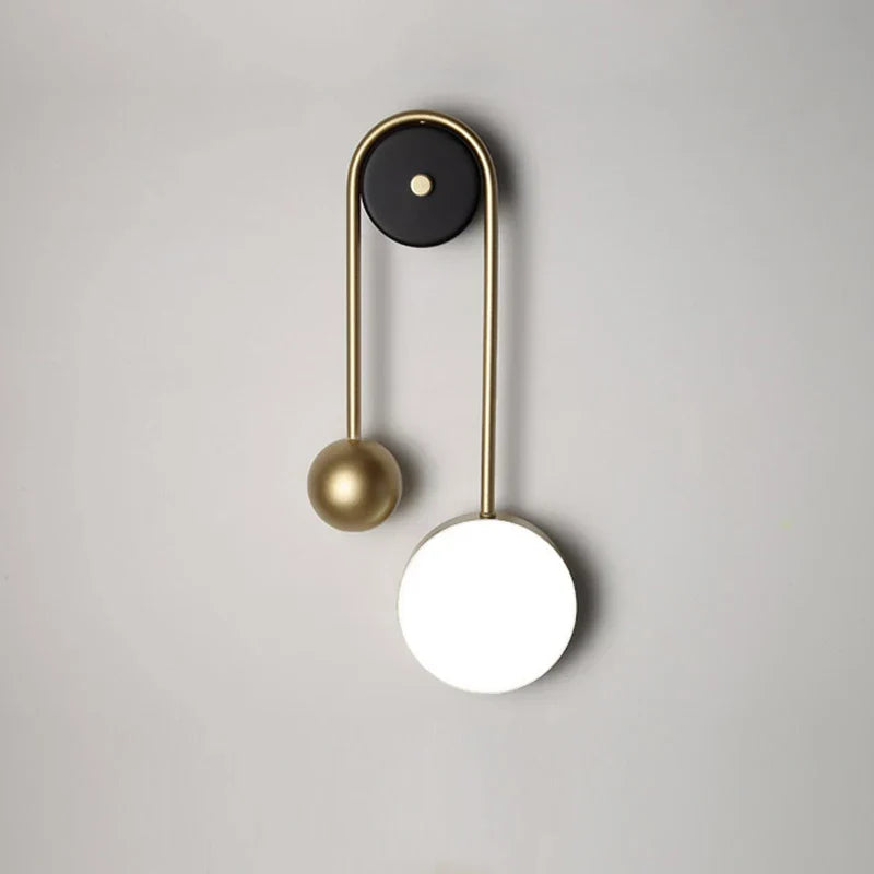 DecorBites™ Golden Ball LED Wall Lamp for Home Decor