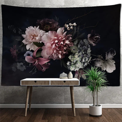 Decobites Psychedelic Flower Tapestry Wall Hanging for Boho Style Home Decor