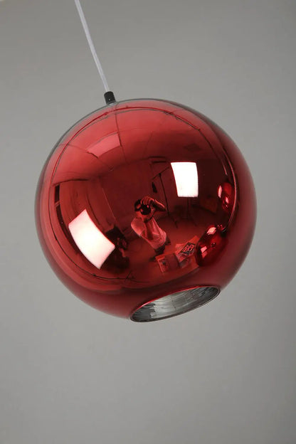 مصباح معلق زجاجي من DecorBites™ Golden Ball LED للمطبخ وغرفة المعيشة والمقهى