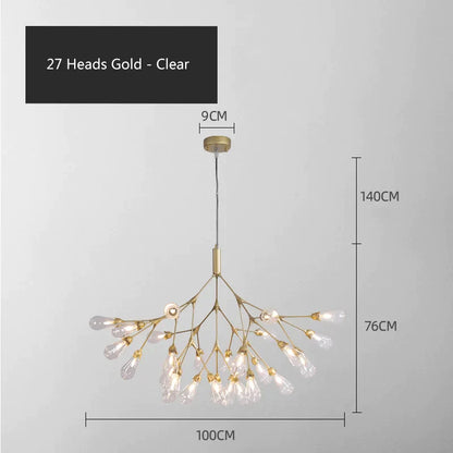 DecorBites™ Elegant Firefly Chandelier - Luxury Nordic Bedroom & Restaurant Lighting
