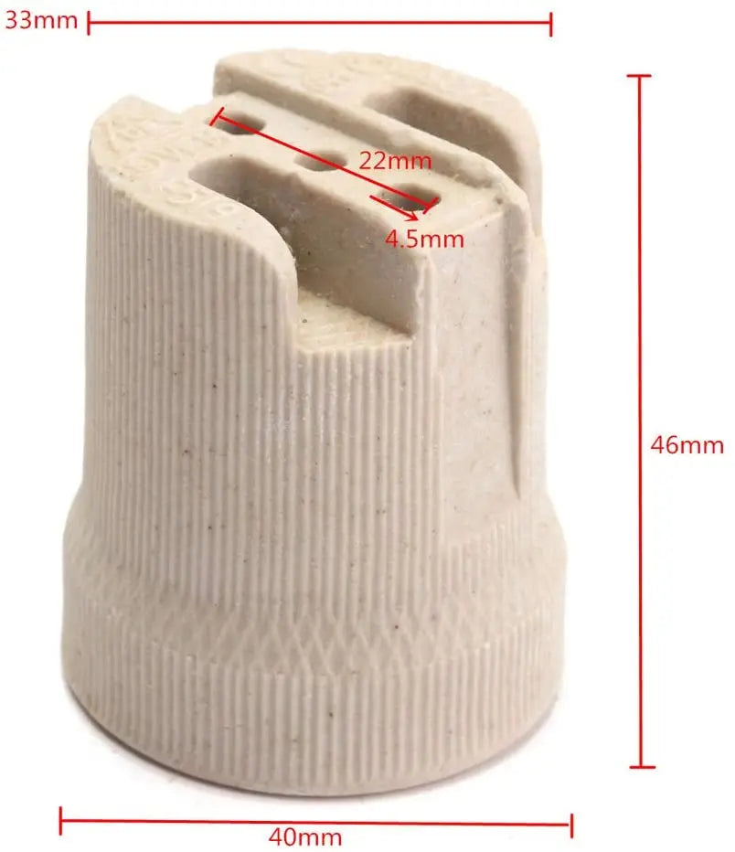 Portalámparas DecorBites™ Creamic E27 - Accesorio de iluminación de alta calidad