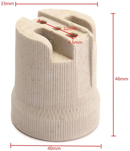 Portalámparas DecorBites™ Creamic E27 - Accesorio de iluminación de alta calidad