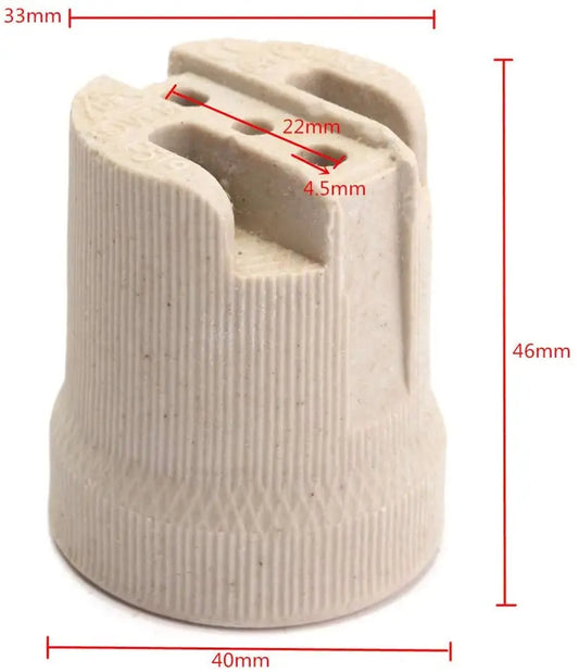 Portalámparas DecorBites™ Creamic E27 - Accesorio de iluminación de alta calidad