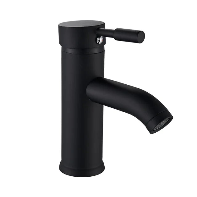 Grifo monomando DecorBites™ negro y dorado para lavabo de encimera