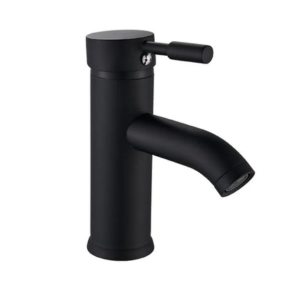 Grifo monomando DecorBites™ negro y dorado para lavabo de encimera