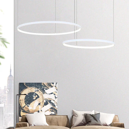 DecorBites™ Circular LED Chandelier: Modern Circle Lights for Interior Lighting Engineering